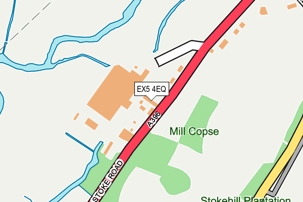 EX5 4EQ map - OS OpenMap – Local (Ordnance Survey)