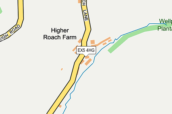 EX5 4HG map - OS OpenMap – Local (Ordnance Survey)