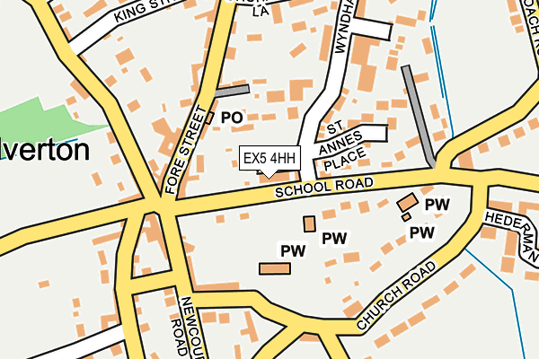 EX5 4HH map - OS OpenMap – Local (Ordnance Survey)
