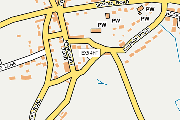 EX5 4HT map - OS OpenMap – Local (Ordnance Survey)