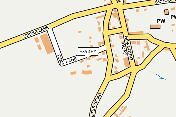 EX5 4HY map - OS OpenMap – Local (Ordnance Survey)