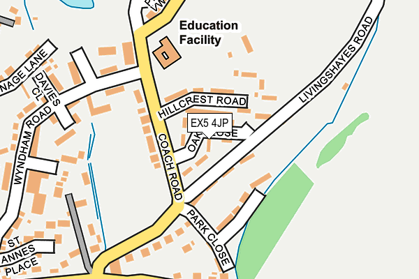 EX5 4JP map - OS OpenMap – Local (Ordnance Survey)