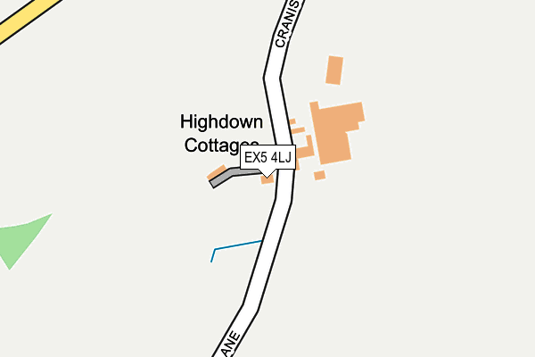 EX5 4LJ map - OS OpenMap – Local (Ordnance Survey)