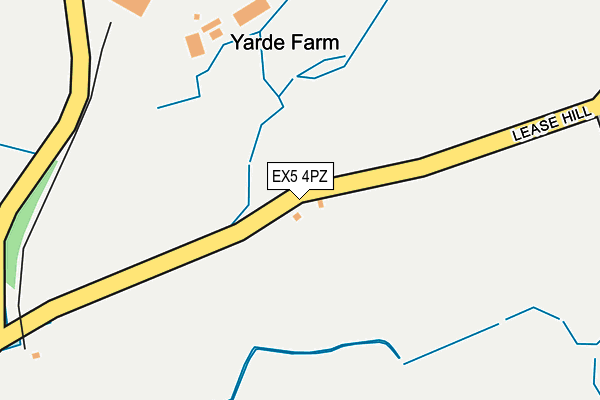 EX5 4PZ map - OS OpenMap – Local (Ordnance Survey)