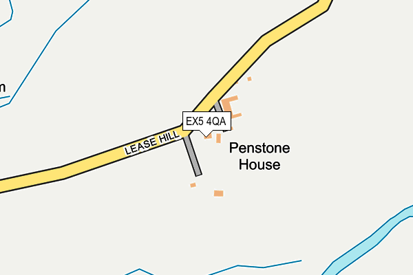 EX5 4QA map - OS OpenMap – Local (Ordnance Survey)