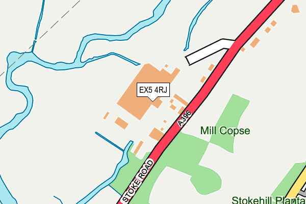 EX5 4RJ map - OS OpenMap – Local (Ordnance Survey)