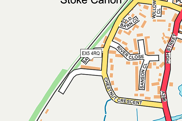 EX5 4RQ map - OS OpenMap – Local (Ordnance Survey)