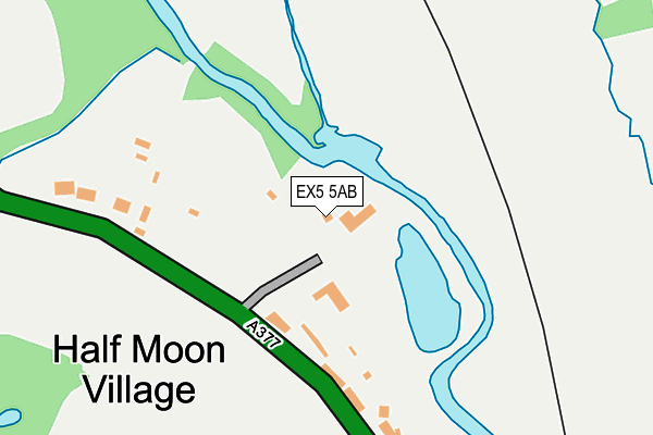 EX5 5AB map - OS OpenMap – Local (Ordnance Survey)