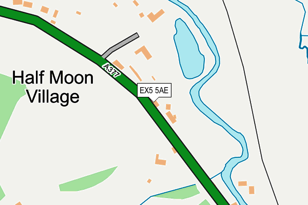 EX5 5AE map - OS OpenMap – Local (Ordnance Survey)