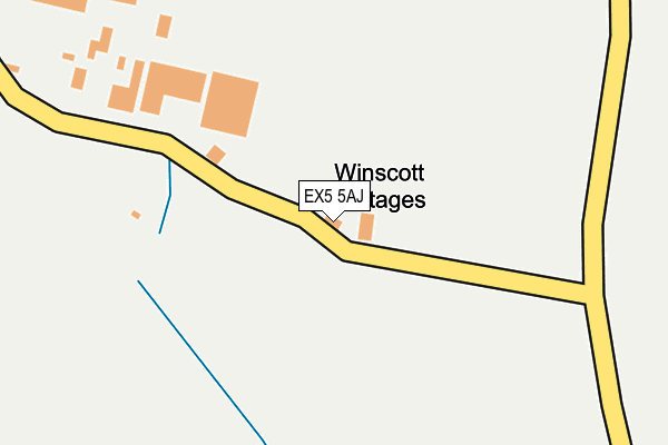 EX5 5AJ map - OS OpenMap – Local (Ordnance Survey)