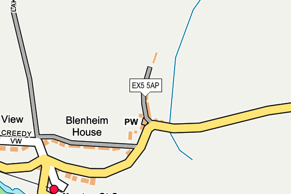 EX5 5AP map - OS OpenMap – Local (Ordnance Survey)