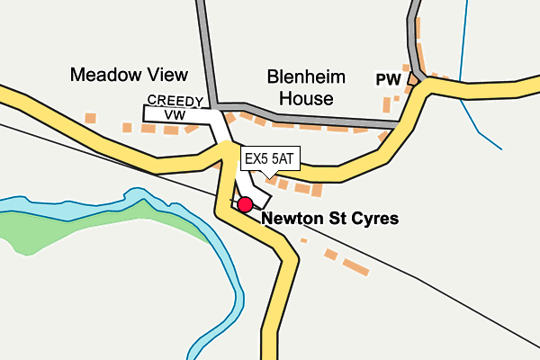 EX5 5AT map - OS OpenMap – Local (Ordnance Survey)