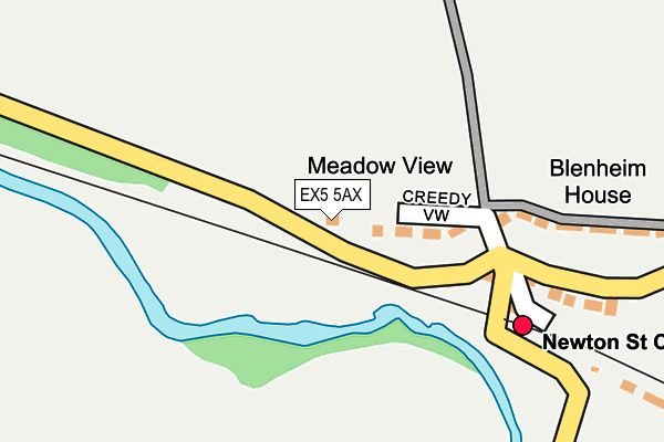 EX5 5AX map - OS OpenMap – Local (Ordnance Survey)