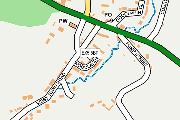 EX5 5BP map - OS OpenMap – Local (Ordnance Survey)