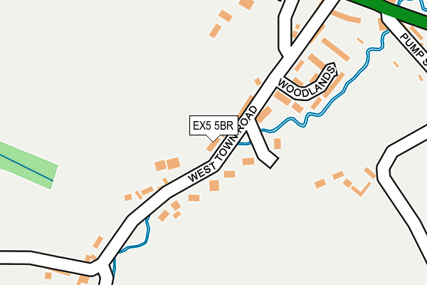 EX5 5BR map - OS OpenMap – Local (Ordnance Survey)