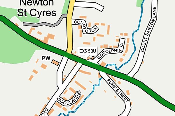 EX5 5BU map - OS OpenMap – Local (Ordnance Survey)