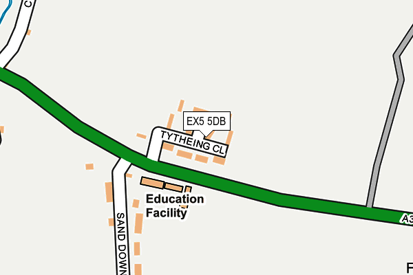 EX5 5DB map - OS OpenMap – Local (Ordnance Survey)