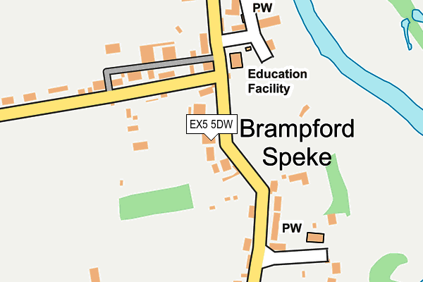 EX5 5DW map - OS OpenMap – Local (Ordnance Survey)