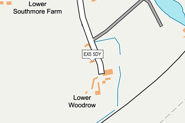 EX5 5DY map - OS OpenMap – Local (Ordnance Survey)