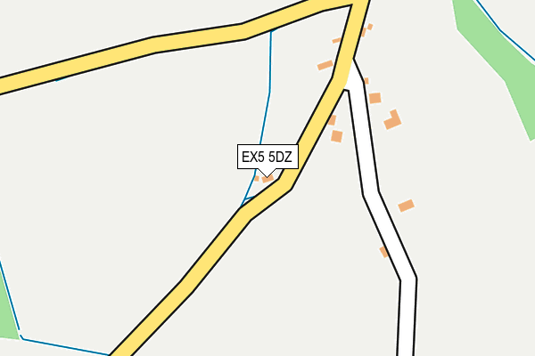 EX5 5DZ map - OS OpenMap – Local (Ordnance Survey)