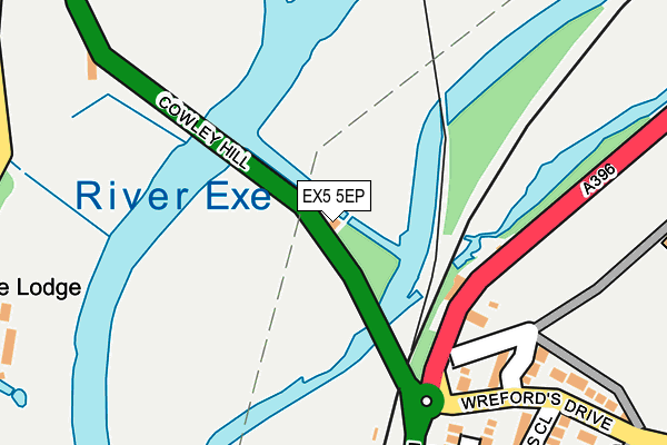 EX5 5EP map - OS OpenMap – Local (Ordnance Survey)