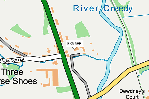 EX5 5ER map - OS OpenMap – Local (Ordnance Survey)