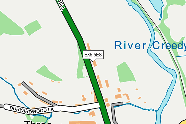 EX5 5ES map - OS OpenMap – Local (Ordnance Survey)