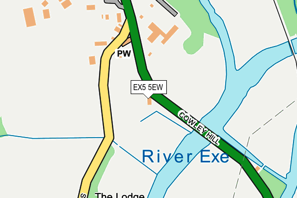 EX5 5EW map - OS OpenMap – Local (Ordnance Survey)