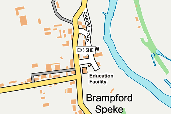 EX5 5HE map - OS OpenMap – Local (Ordnance Survey)