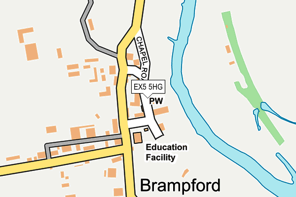 EX5 5HG map - OS OpenMap – Local (Ordnance Survey)