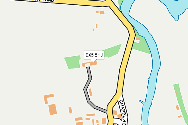 EX5 5HJ map - OS OpenMap – Local (Ordnance Survey)
