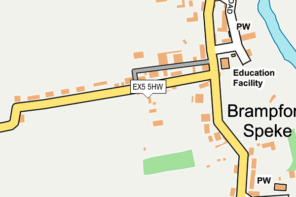 EX5 5HW map - OS OpenMap – Local (Ordnance Survey)