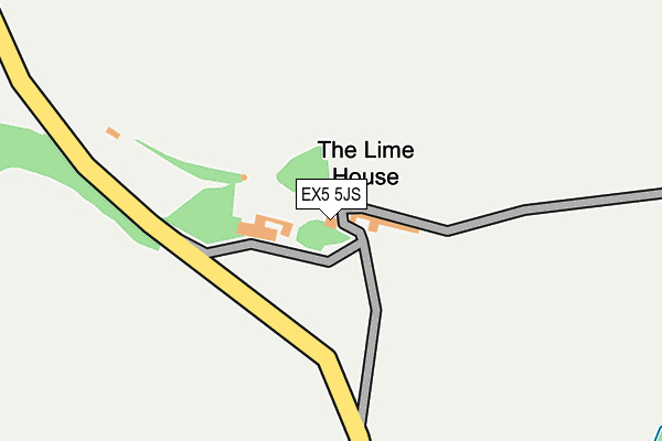 EX5 5JS map - OS OpenMap – Local (Ordnance Survey)