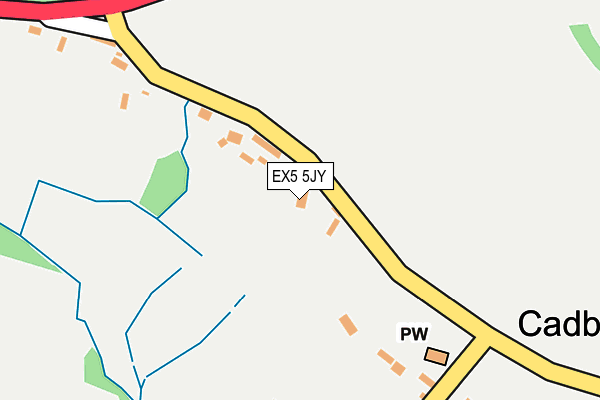 EX5 5JY map - OS OpenMap – Local (Ordnance Survey)