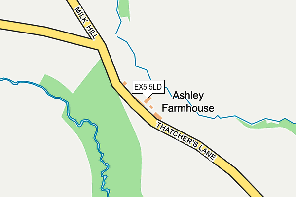 EX5 5LD map - OS OpenMap – Local (Ordnance Survey)