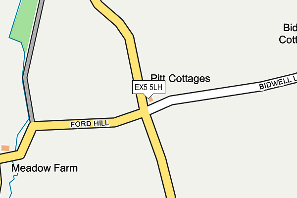 EX5 5LH map - OS OpenMap – Local (Ordnance Survey)