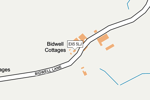 EX5 5LJ map - OS OpenMap – Local (Ordnance Survey)