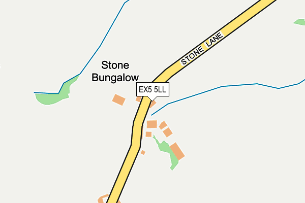EX5 5LL map - OS OpenMap – Local (Ordnance Survey)