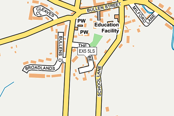 EX5 5LS map - OS OpenMap – Local (Ordnance Survey)