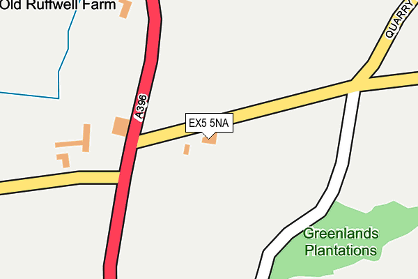 EX5 5NA map - OS OpenMap – Local (Ordnance Survey)