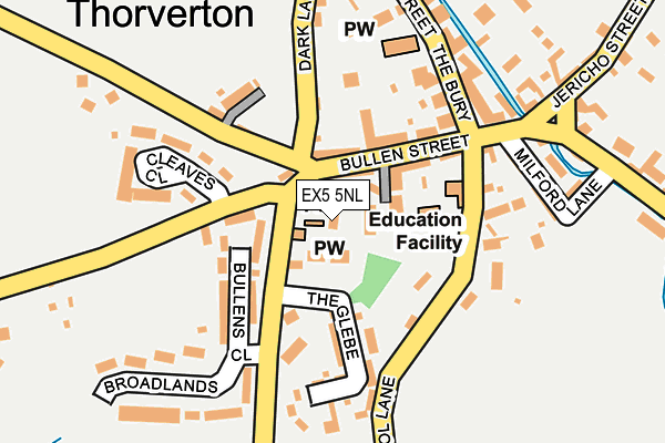 EX5 5NL map - OS OpenMap – Local (Ordnance Survey)