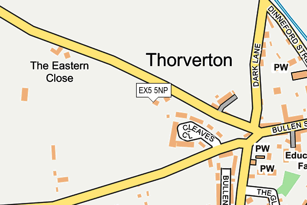 EX5 5NP map - OS OpenMap – Local (Ordnance Survey)