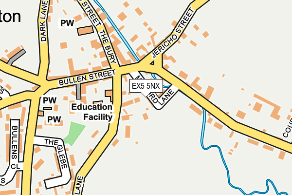 EX5 5NX map - OS OpenMap – Local (Ordnance Survey)