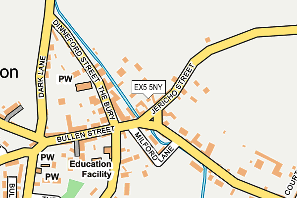 EX5 5NY map - OS OpenMap – Local (Ordnance Survey)