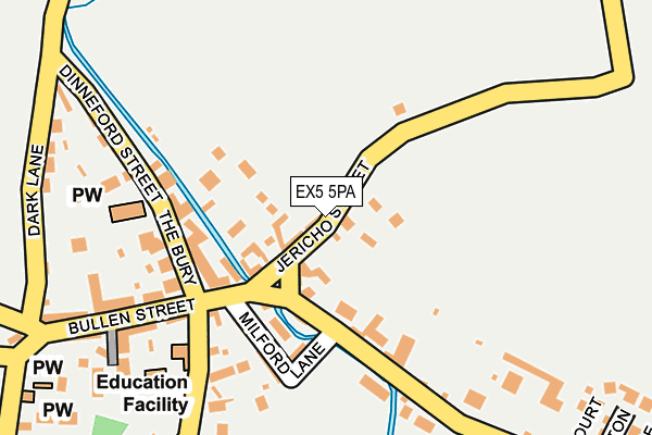 EX5 5PA map - OS OpenMap – Local (Ordnance Survey)