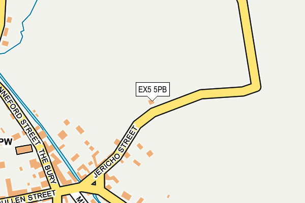 EX5 5PB map - OS OpenMap – Local (Ordnance Survey)