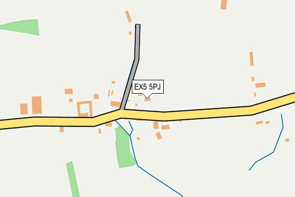EX5 5PJ map - OS OpenMap – Local (Ordnance Survey)