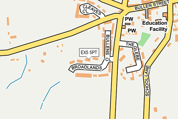 EX5 5PT map - OS OpenMap – Local (Ordnance Survey)