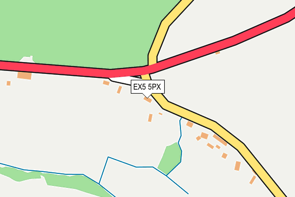 EX5 5PX map - OS OpenMap – Local (Ordnance Survey)