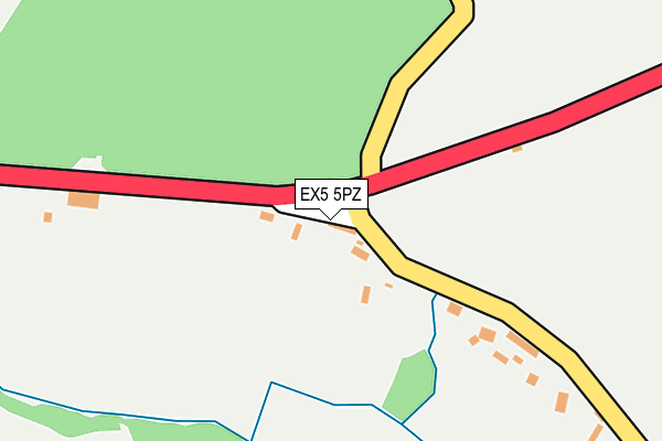 EX5 5PZ map - OS OpenMap – Local (Ordnance Survey)
